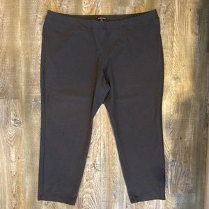 Eileen Fisher Washable Crepe Pant, Dark Grey, Size 3X